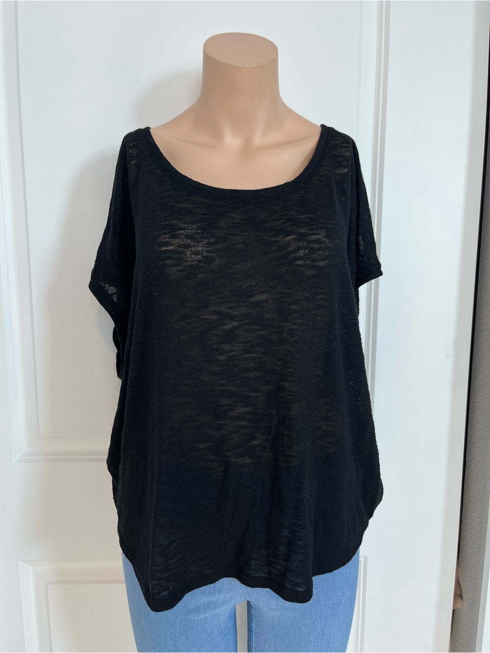 Old Navy Black Scoop Neck Short Sleeve Tunic
